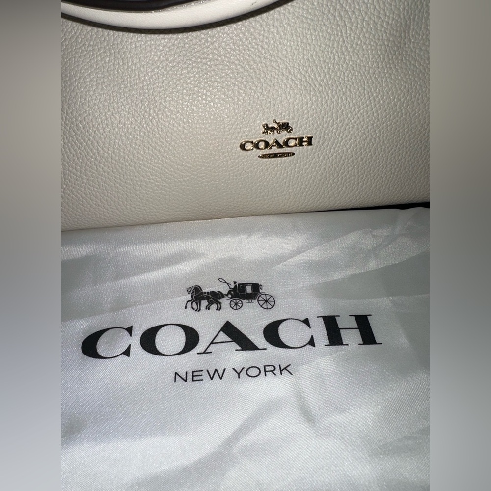 Coach Clarkson Hobo Bag - Chalk White, Light Gold Hardware - Picture 3 of 8